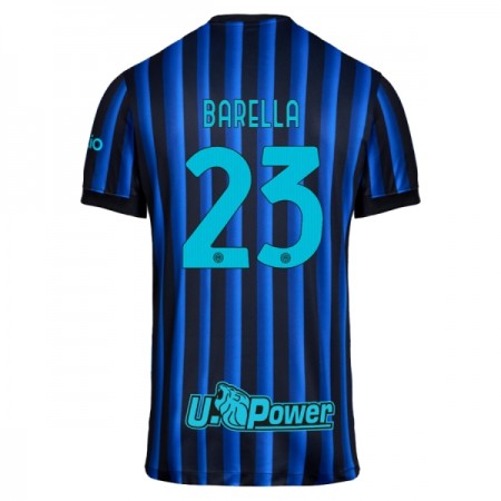 Levné Inter Milán Barella 23 Domácí Fotbalové dresy 2025-26 Krátký Rukáv